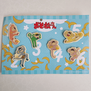 Matsuno Bros - Set de pines metálicos monitos [Osomatsu-san]