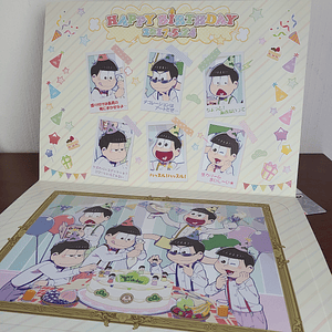 Matsuno Bros - Tarjeta GRANDE de cumpleaños [Osomatsu-san]