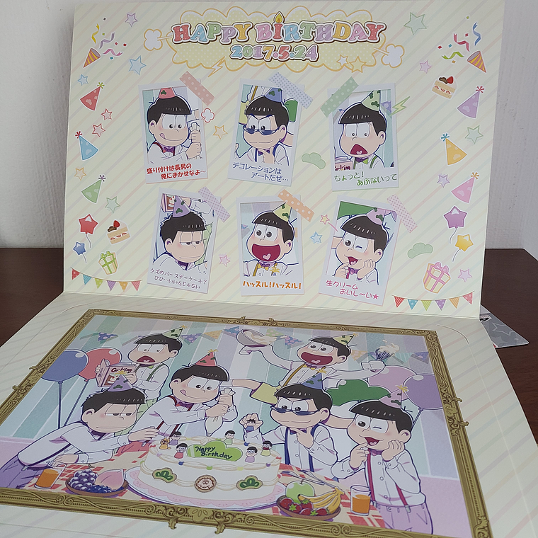 Matsuno Bros - Tarjeta GRANDE de cumpleaños [Osomatsu-san] 2