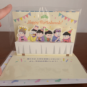 Matsuno Bros - Tarjeta de cumpleaños [Osomatsu-san]