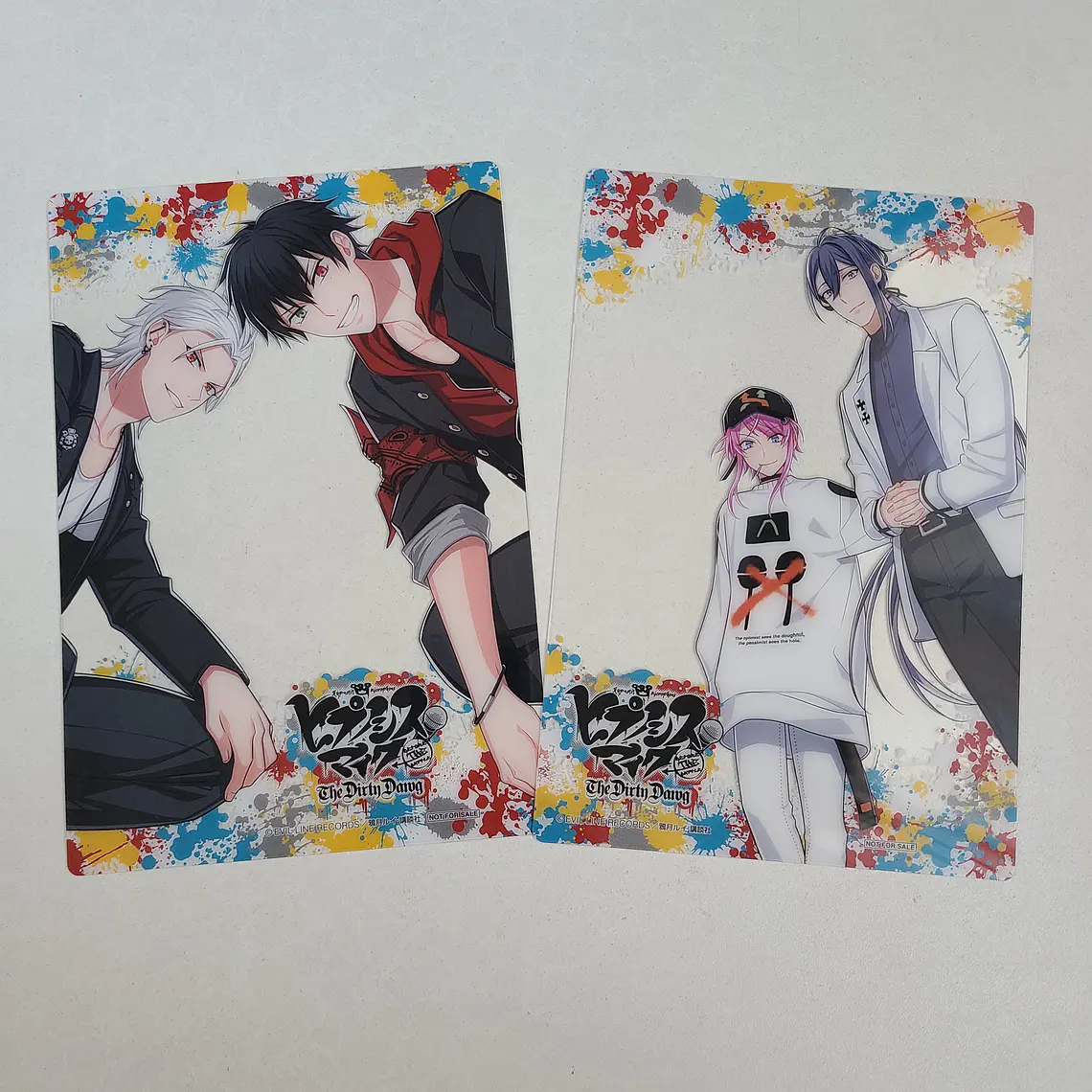 Hypmic - Set de cartas transparentes [Hypnosis Mic] 1