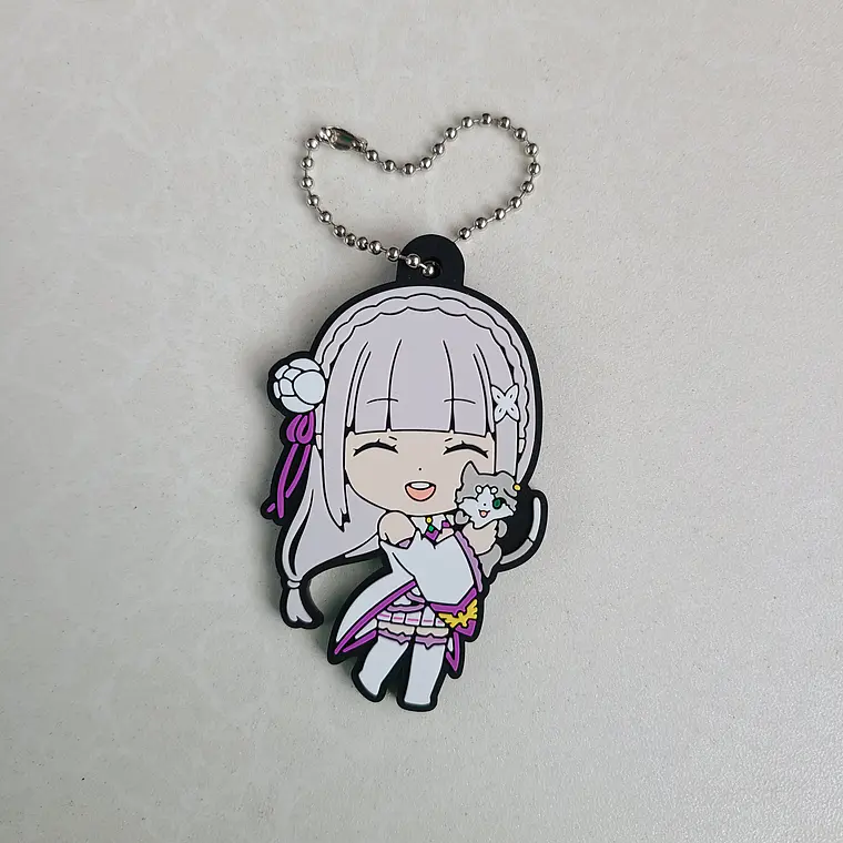 Emilia & Pakku - Strap de goma [Re Zero] 1