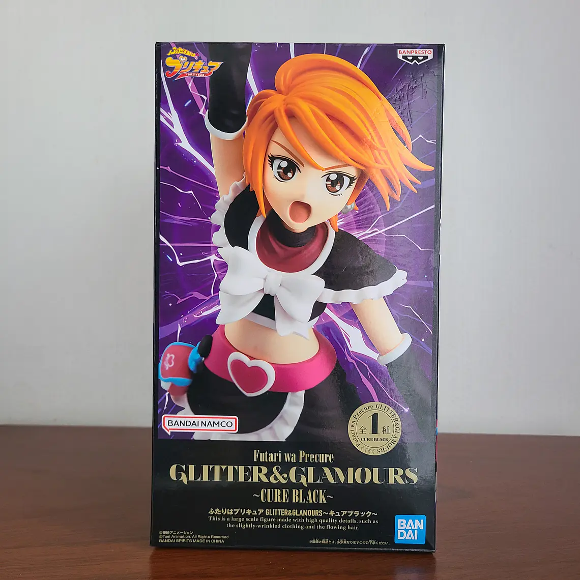 CURE BLACK - FIGURA GLITTER & GLAMOURS (BANPRESTO) [FUTARI WA PRECURE) 1