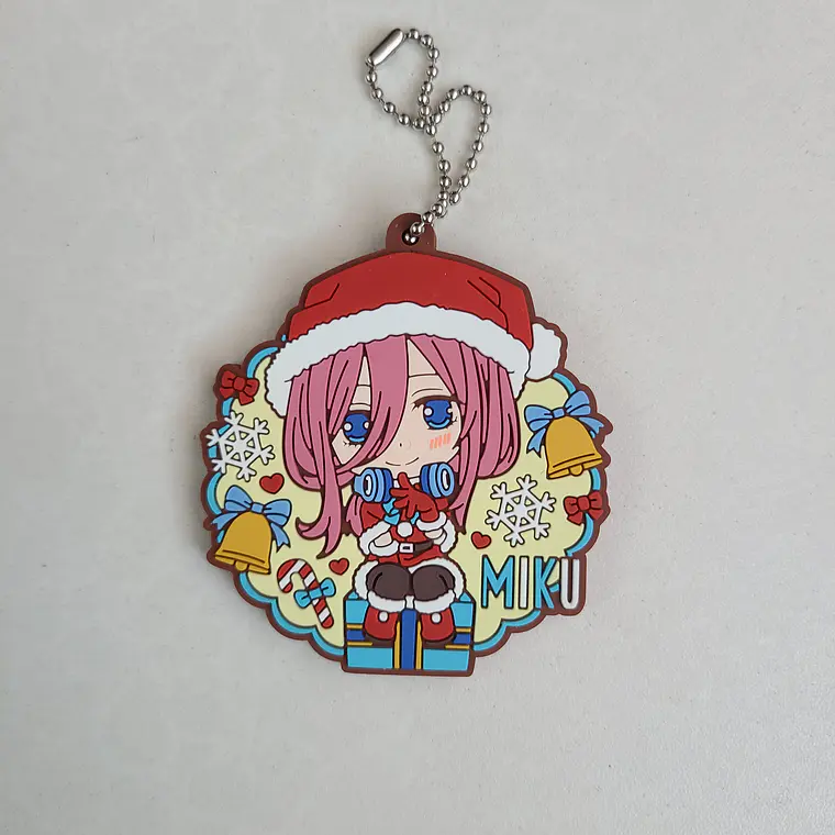 Miku Nakano - Ballchain de goma Navidad [Go Toubun no Hanayome] 1