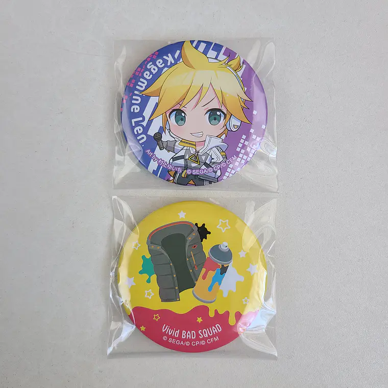 [Vivid Bad Squad] Len Kagamine - Set de chapitas [Project Sekai] [Vocaloid] 1