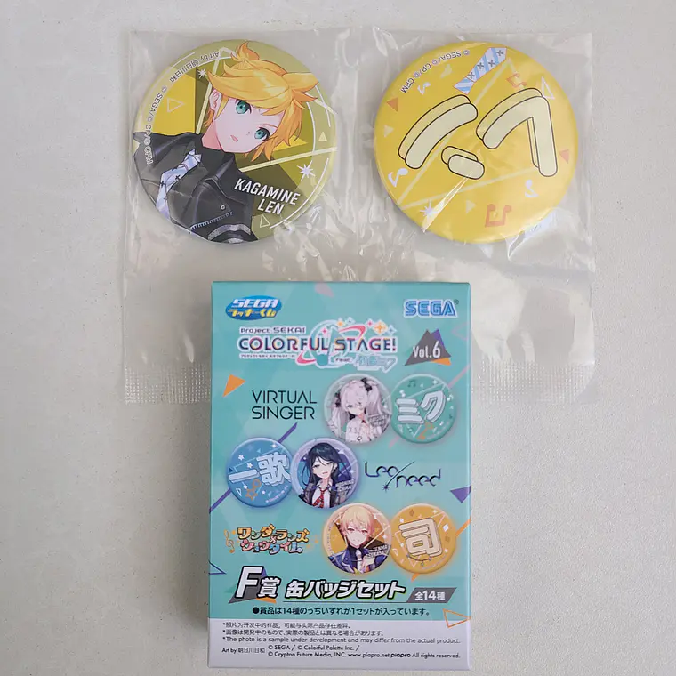 [Vivid Bad Squad] Len Kagamine - Set de chapitas [Project Sekai] [Vocaloid] 1