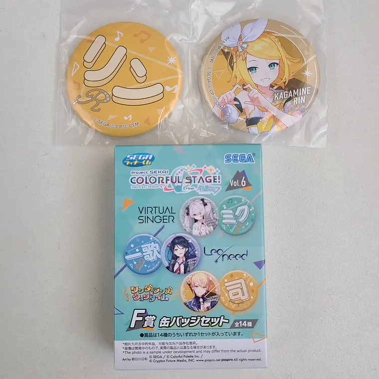 [More More Jump] Rin Kagamine - Set de chapitas [Project Sekai] [Vocaloid] 1