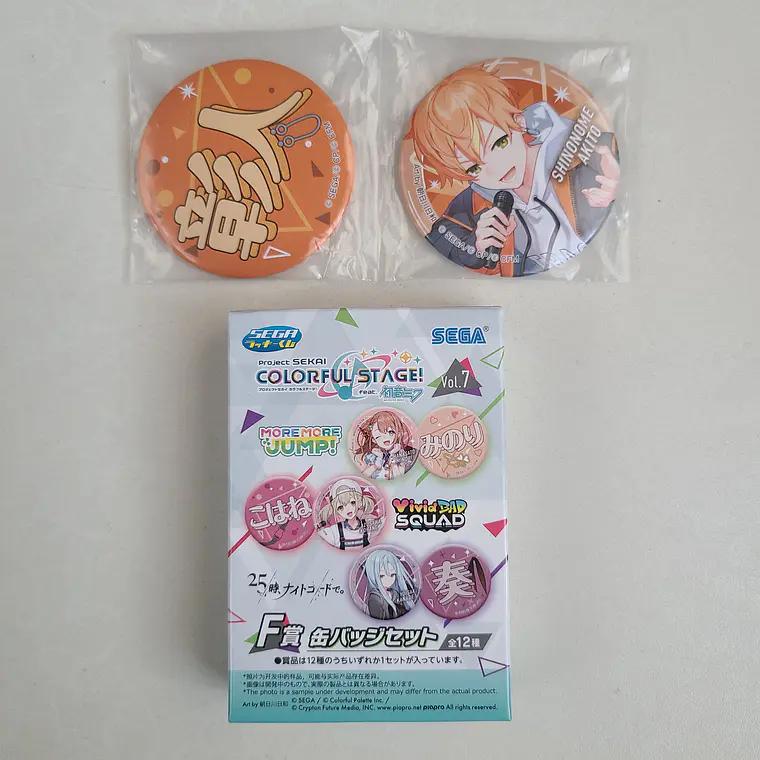[Vivid BAD SQUAD] Akito Shinonome - Set de Chapitas [Project Sekai] 1