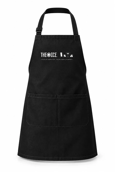 Pechera Bartender / Delantal Profesional "The Ice" – Negro