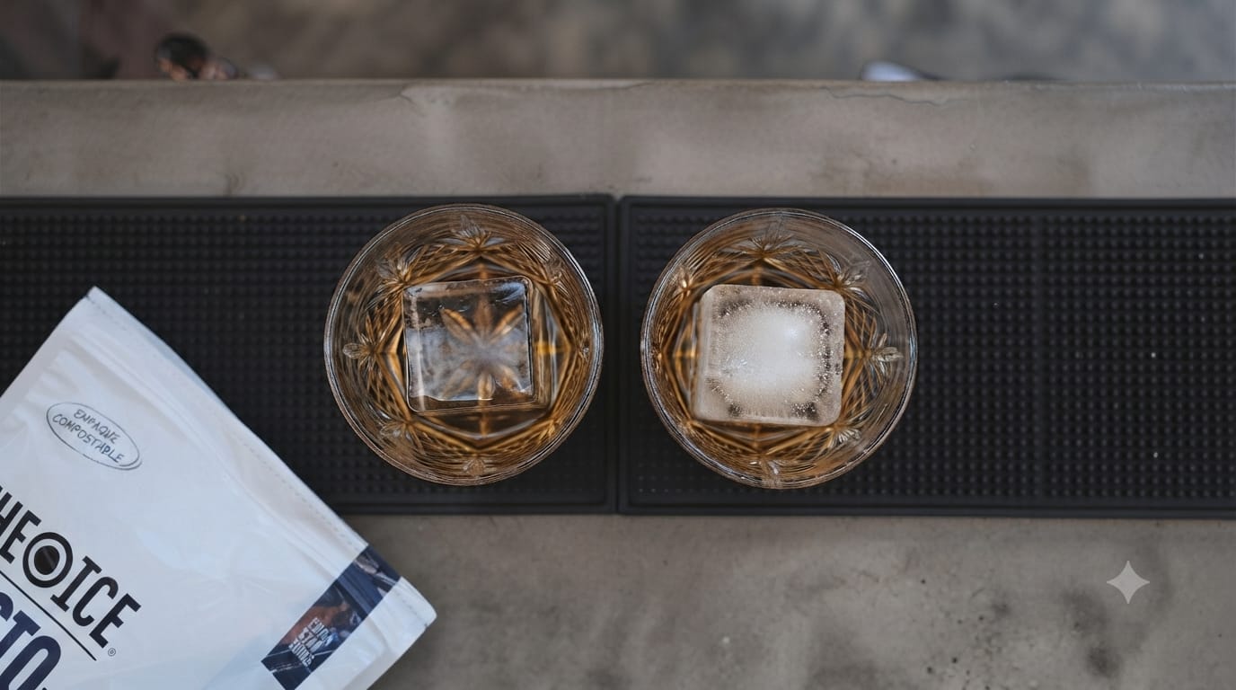 Hielo claro vs. hielo turbio: por qué la diferencia importa (y cómo lograrlo)