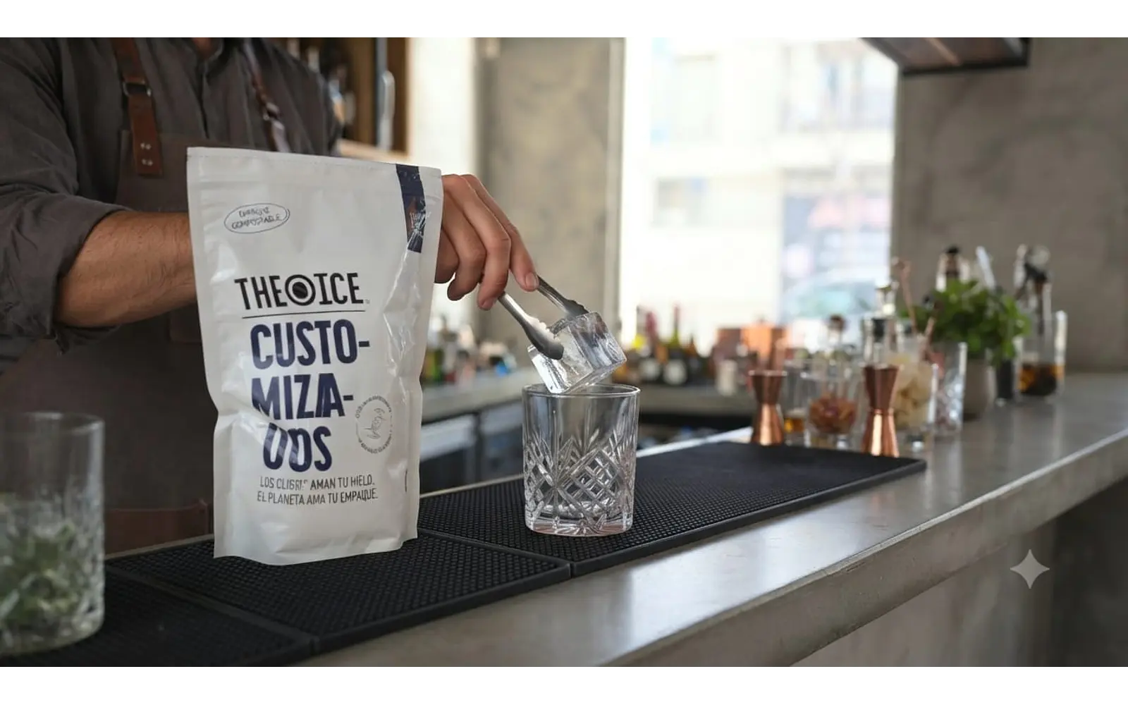 Hielo premium para bares: el ingrediente invisible que define tu barra