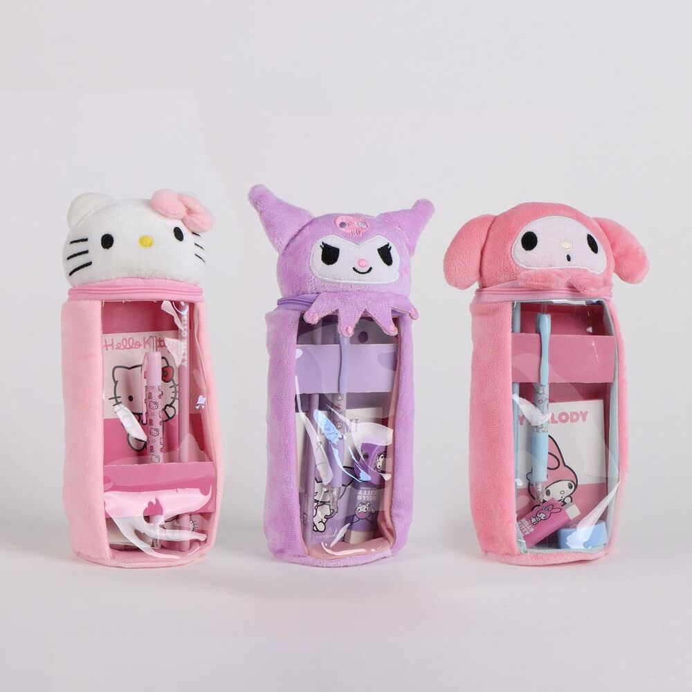 Disney Hello Kitty assorted plush pencil case 2