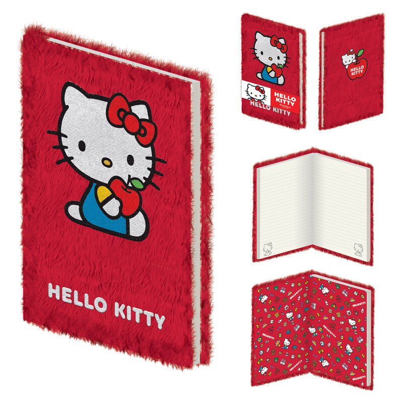 Hello Kitty A5 plush notebook 1
