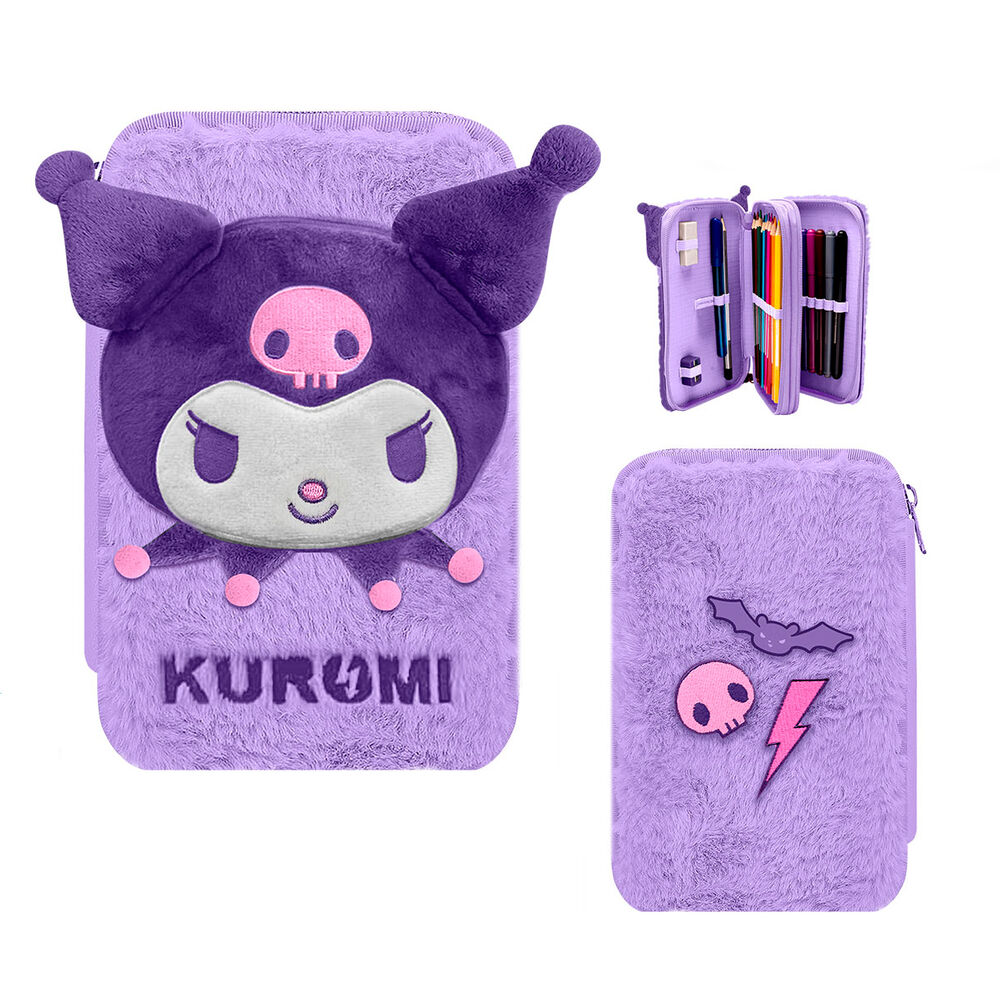 Hello Kitty Kuromi double pencil case 1
