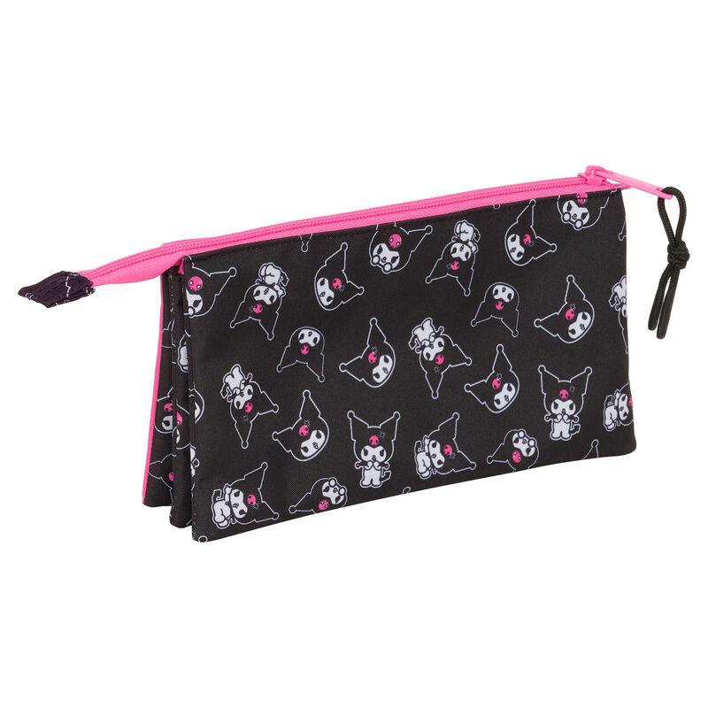 Hello Kitty Kuromi triple pencil case 2