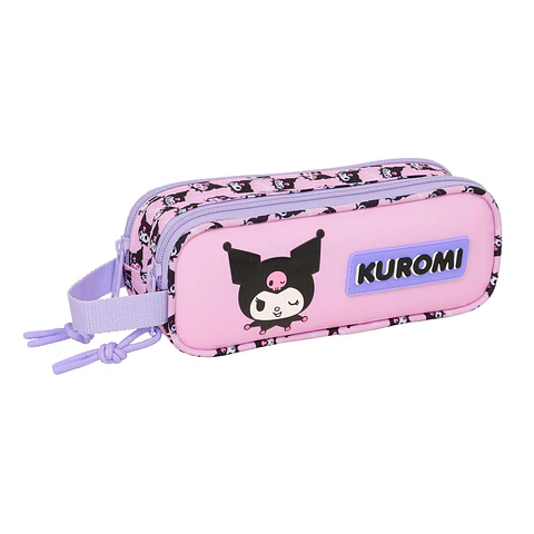 Hello Kitty Kuromi double pencil case