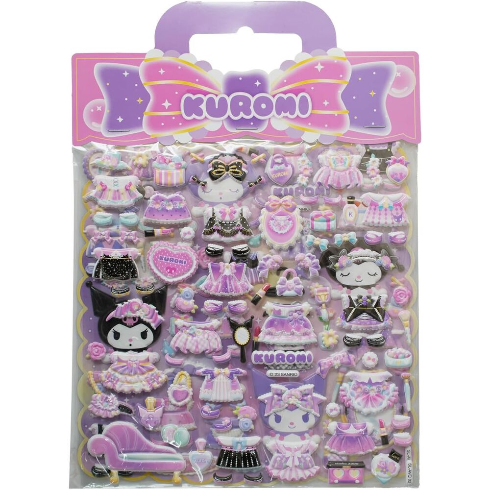 Hello Kitty Kuromi assorted Embossed stickers 1