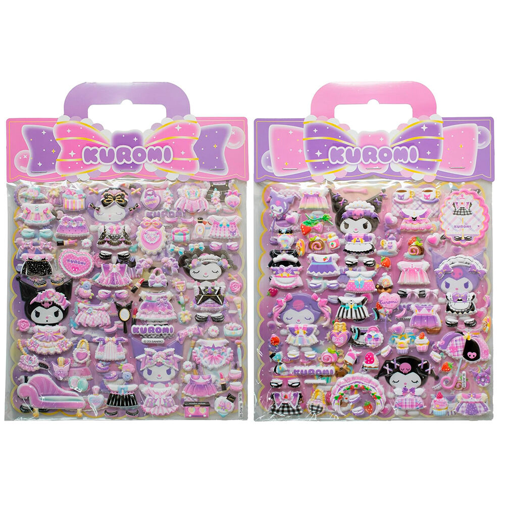 Hello Kitty Kuromi assorted Embossed stickers 3