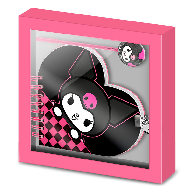 Hello Kitty Kuromi diary + pen set 1