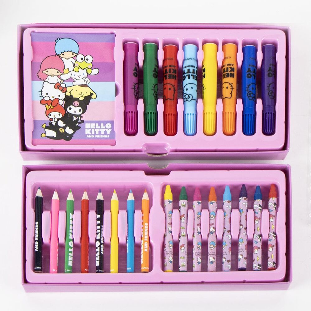 Hello Kitty colouring stationery case 5