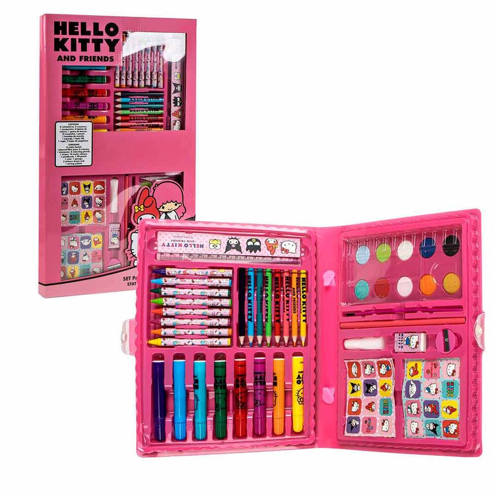 Hello Kitty colouring stationery set 1
