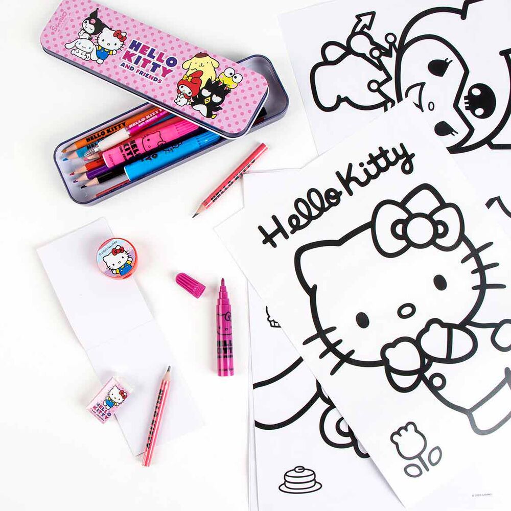 Hello Kitty colouring stationery set 5