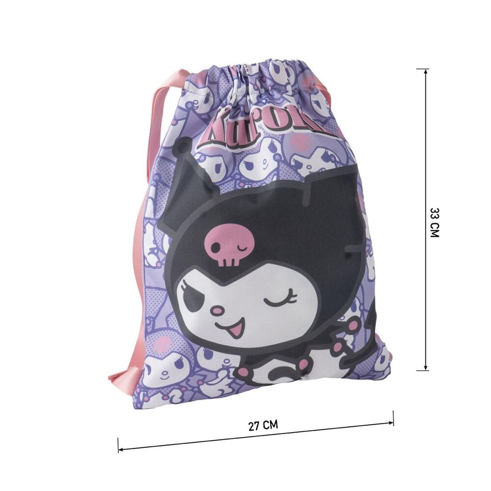 Hello Kitty Kuromi gym bag 33cm 6