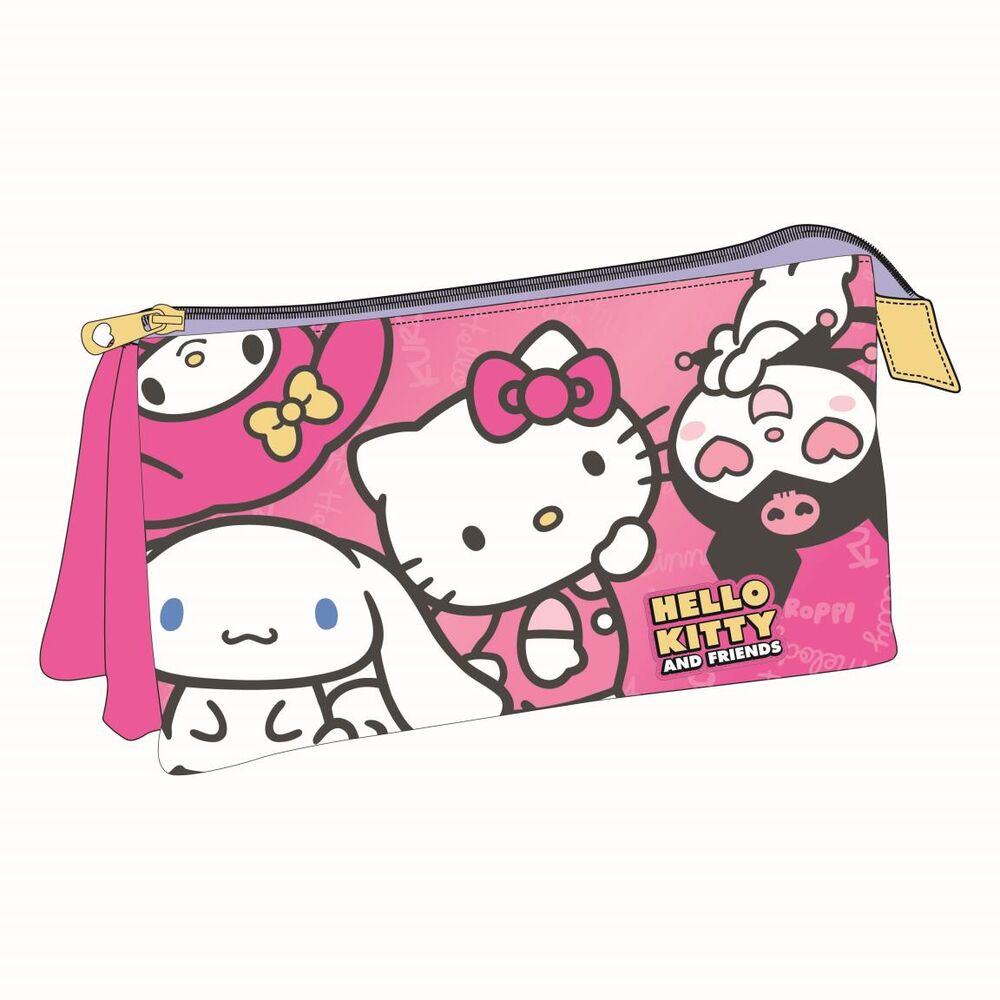 Hello Kitty and Friends triple pencil case 1