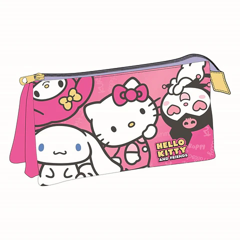 Hello Kitty and Friends triple pencil case
