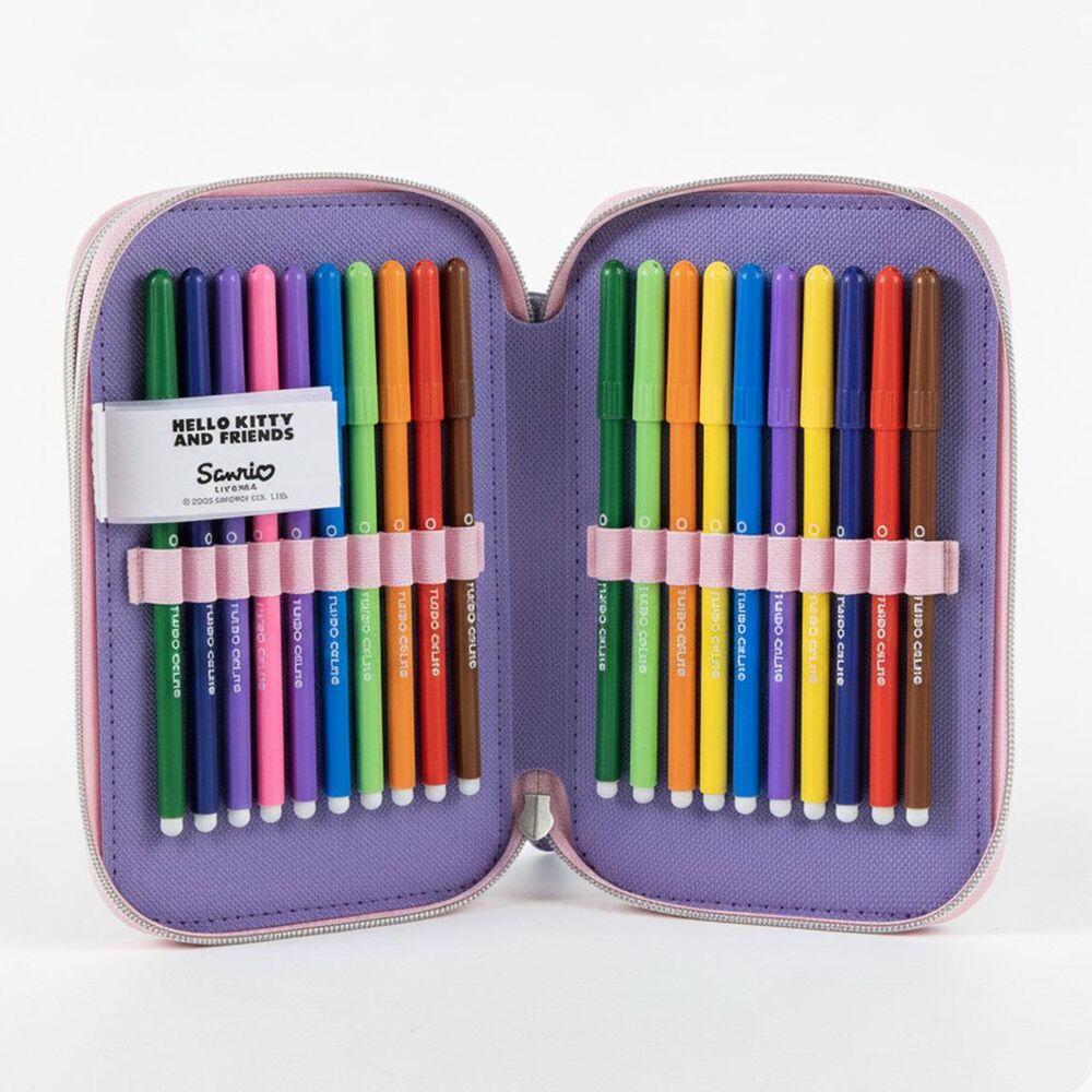 Hello Kitty Kuromi triple pencil case 5