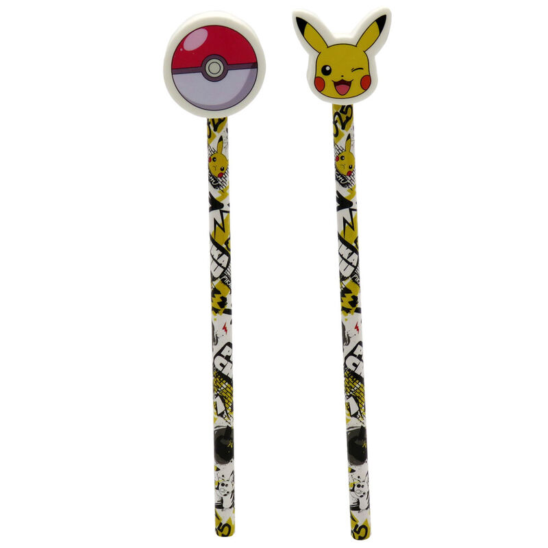 Pokemon Pikachu pencil with eraser assorted 1