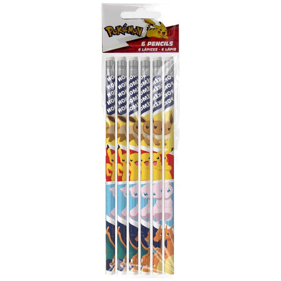 Pokemon set 6 pencils 1
