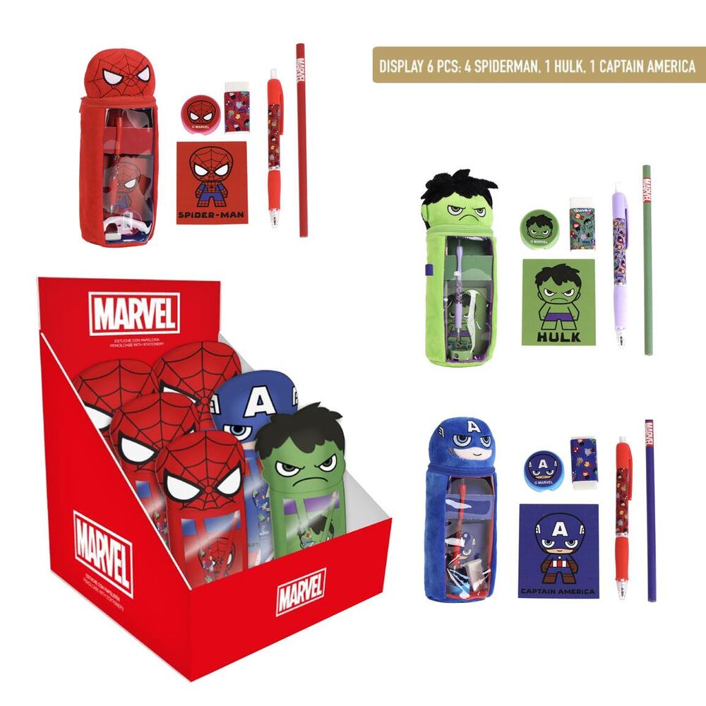 Marvel Avengers assorted plush pencil case 1