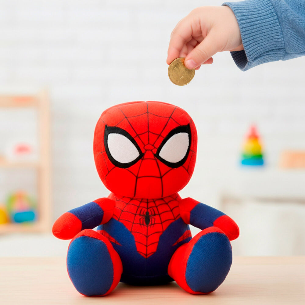 Marvel Spiderman money box plush toy 20cm 2