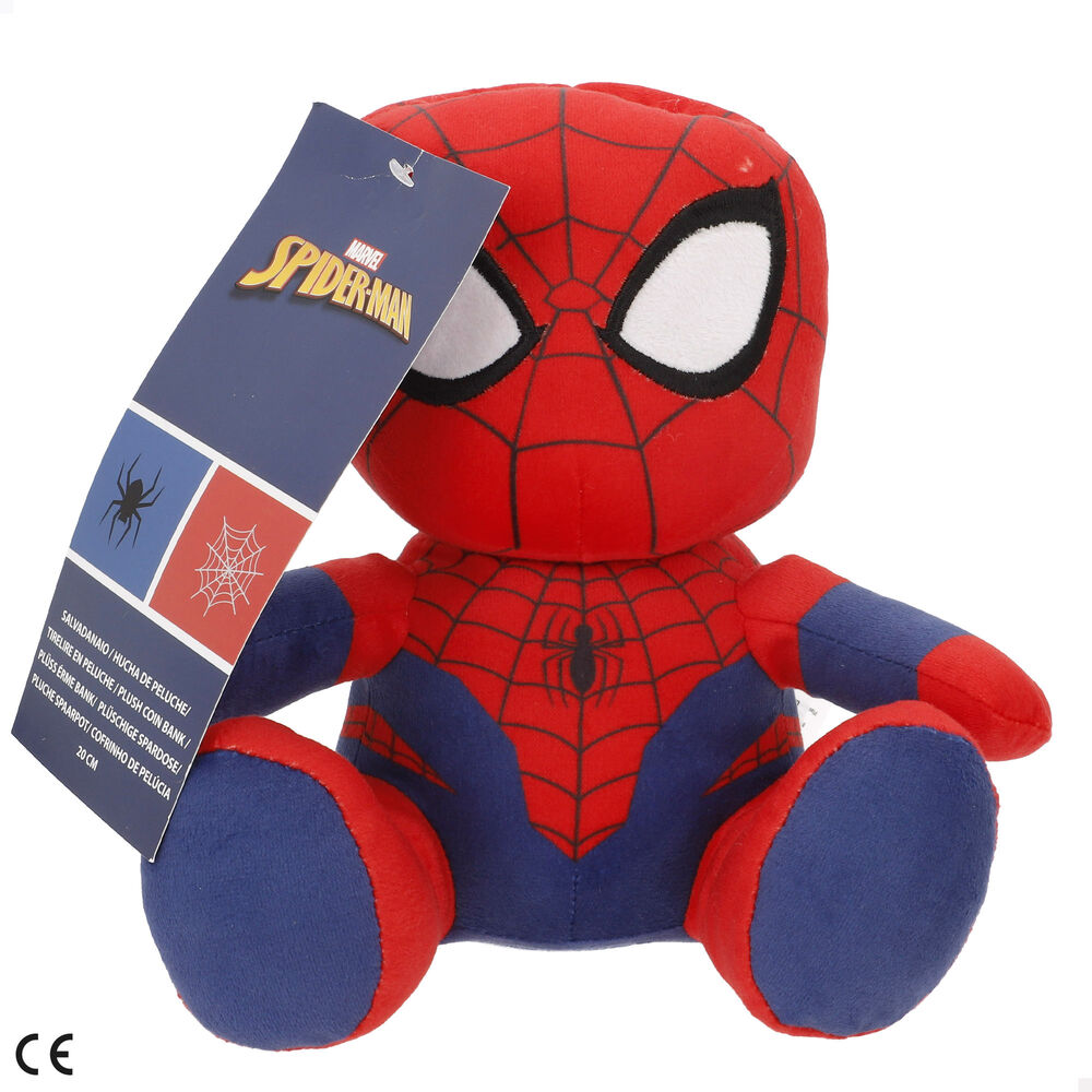 Marvel Spiderman money box plush toy 20cm 6