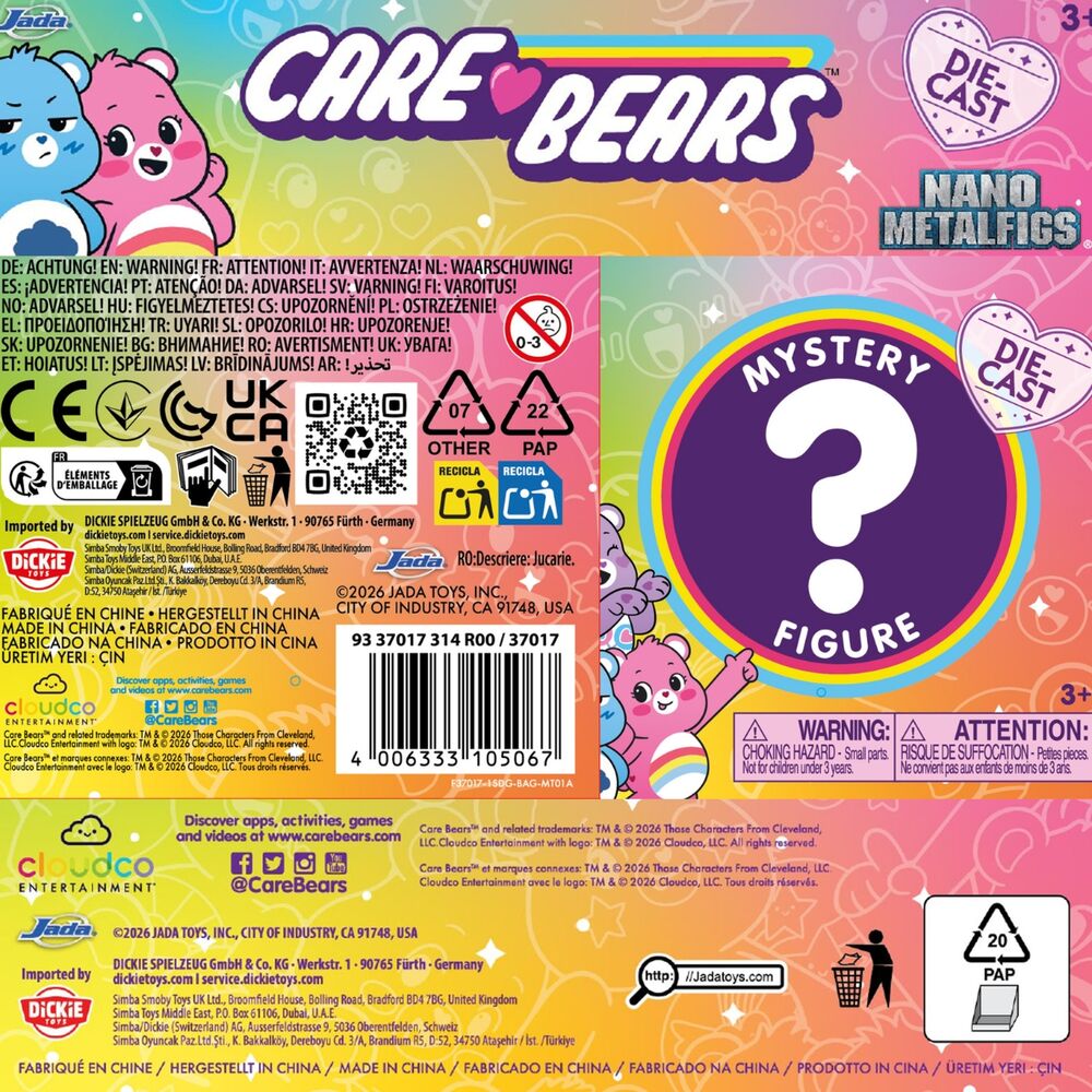Care Bears assorted surprise metalfigs figure 4cm 4