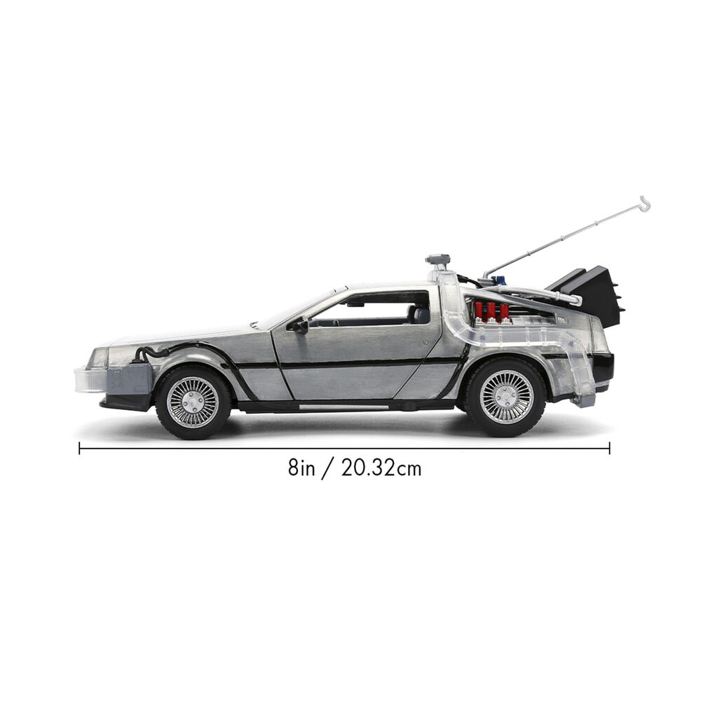 Back to the Future 40th Anniversary Time Machine Hollywood Rides Dlorean replica 3