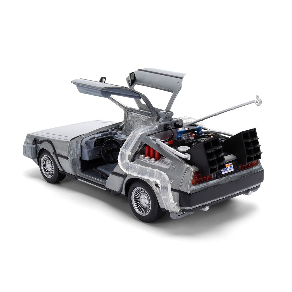 Back to the Future 40th Anniversary Time Machine Hollywood Rides Dlorean replica 4