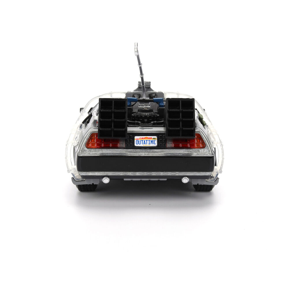 Back to the Future 40th Anniversary Time Machine Hollywood Rides Dlorean replica 11