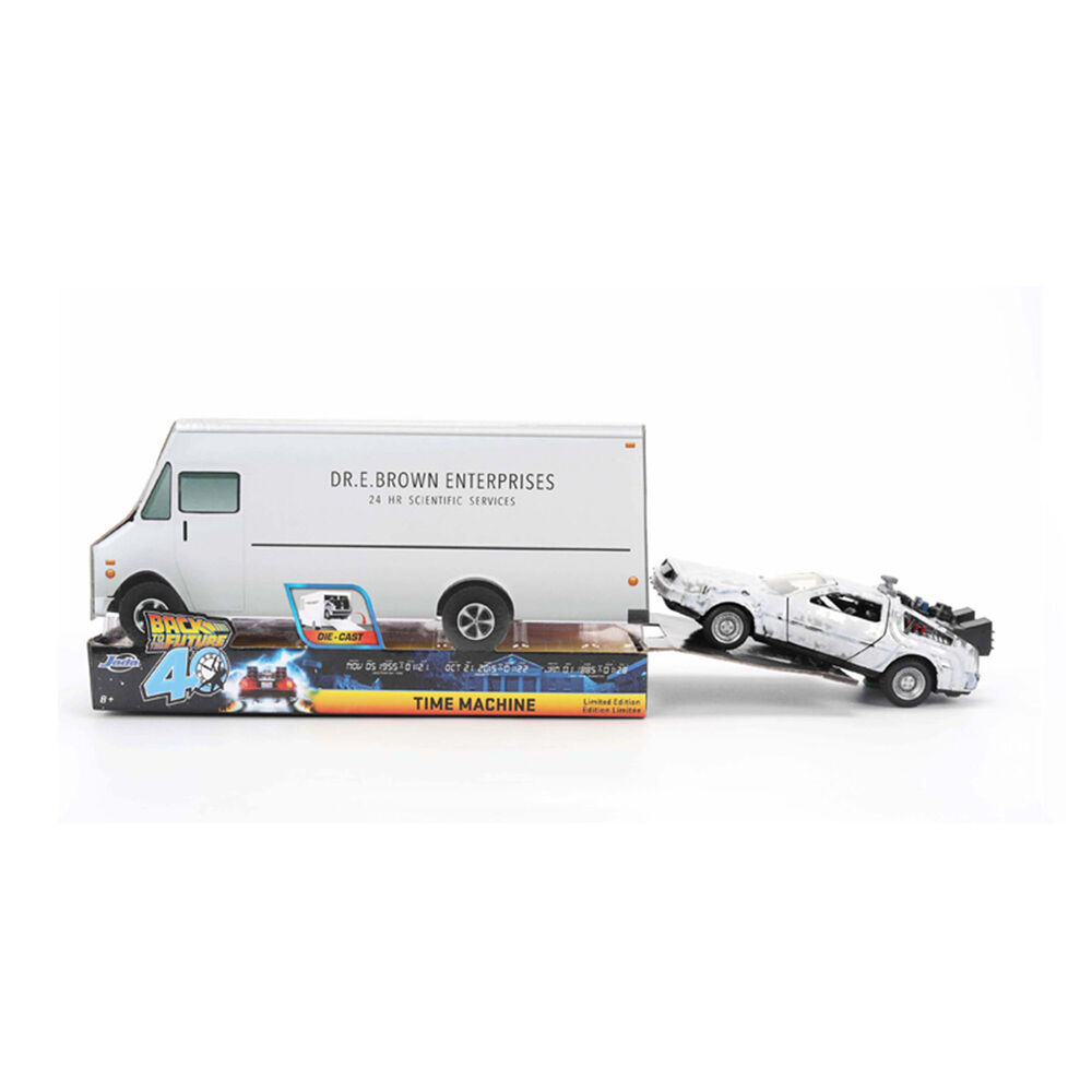 Back to the Future 40th Anniversary Time Machine Ice Effect Dlorean replica 1