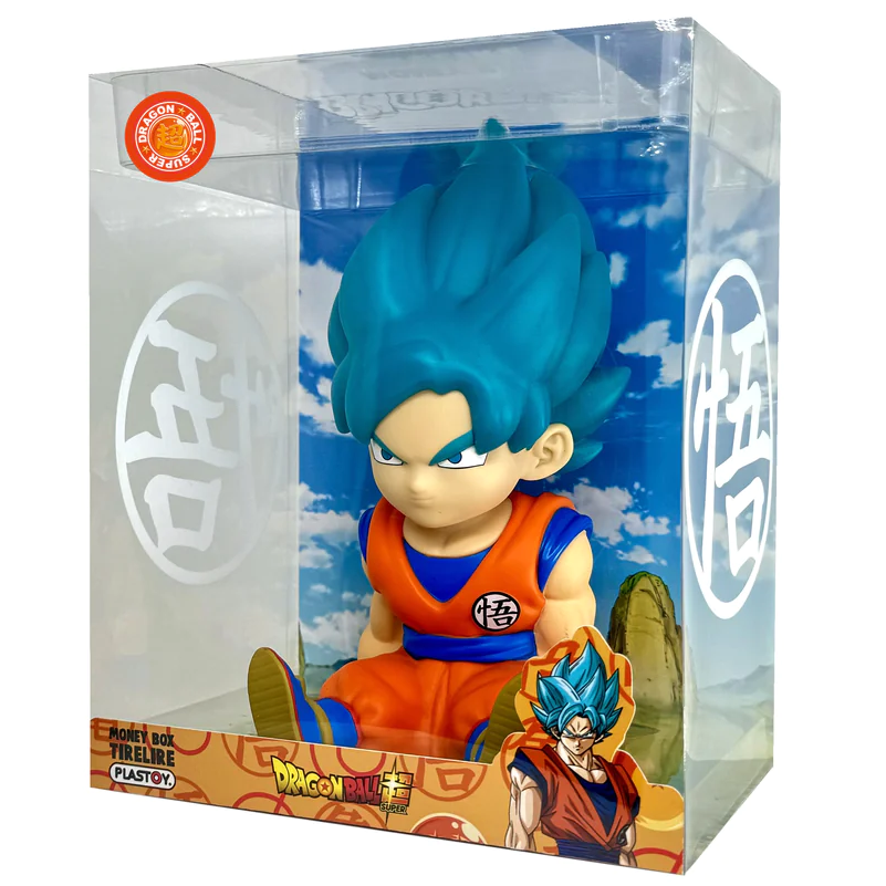 Dragon Ball Super Son Goku Super Saiyan Blue Money box figure 15cm 2