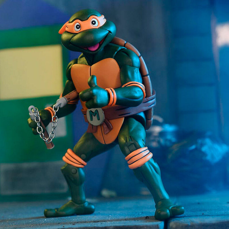 Teenage Mutant Ninja Turtles Cartoon Ultimate Michelangelo VHS figure 18cm 5