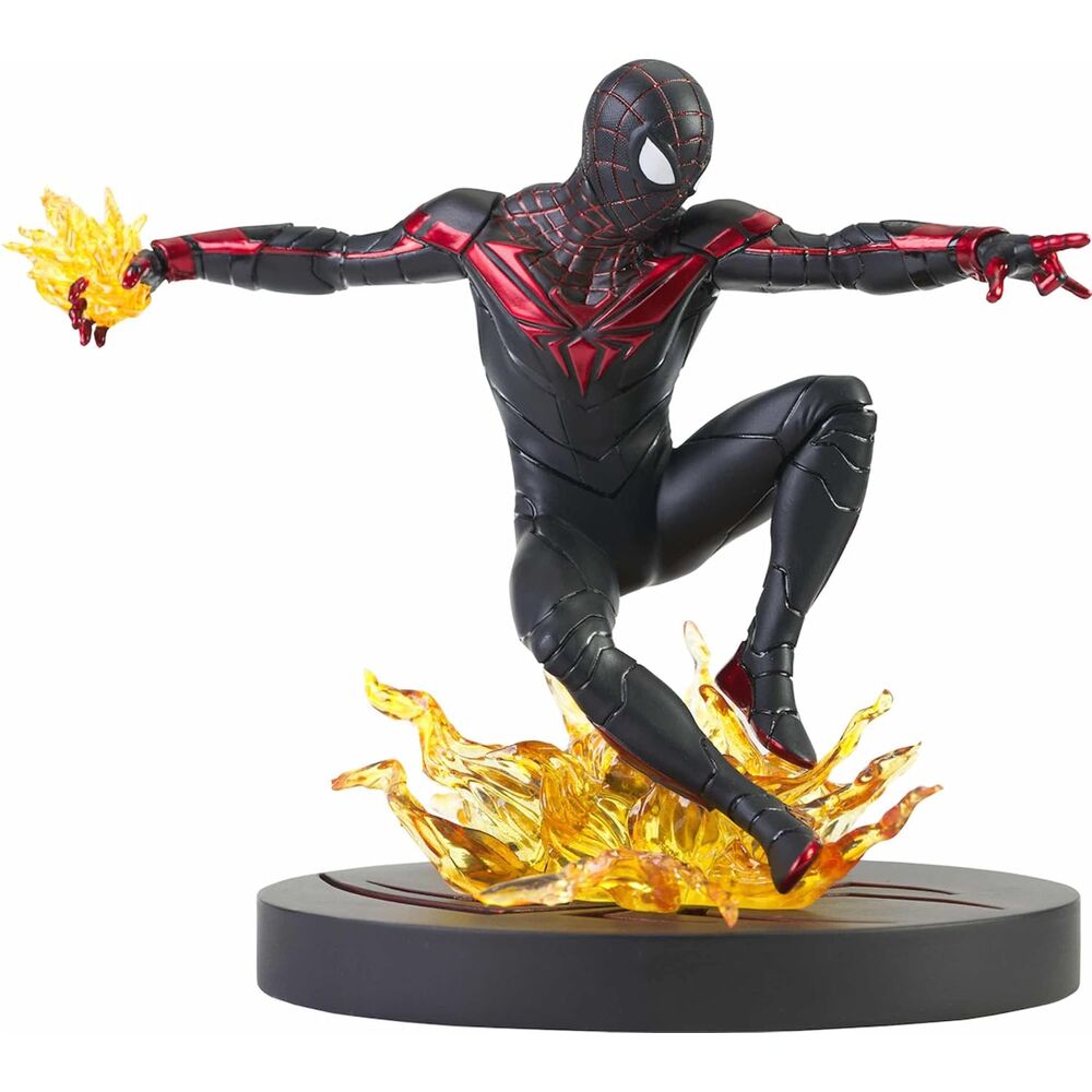 Marvel Gallery Comic Spiderman PS5 Miles Morales Figure 18cm 1