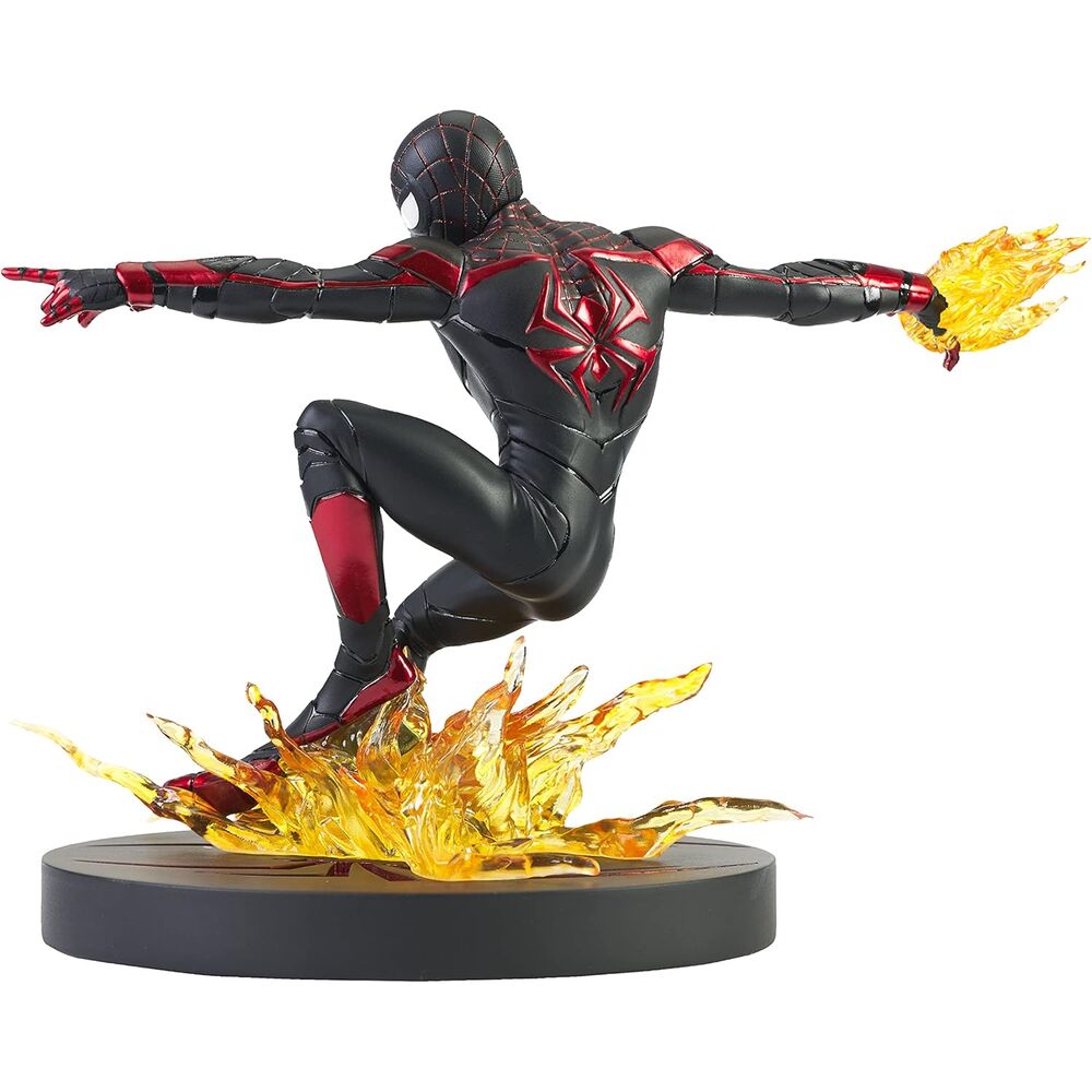 Marvel Gallery Comic Spiderman PS5 Miles Morales Figure 18cm 2