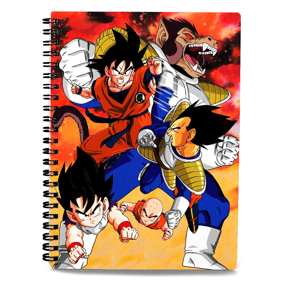 Dragon Ball Z Goku vs Vegeta A2 notebook 1