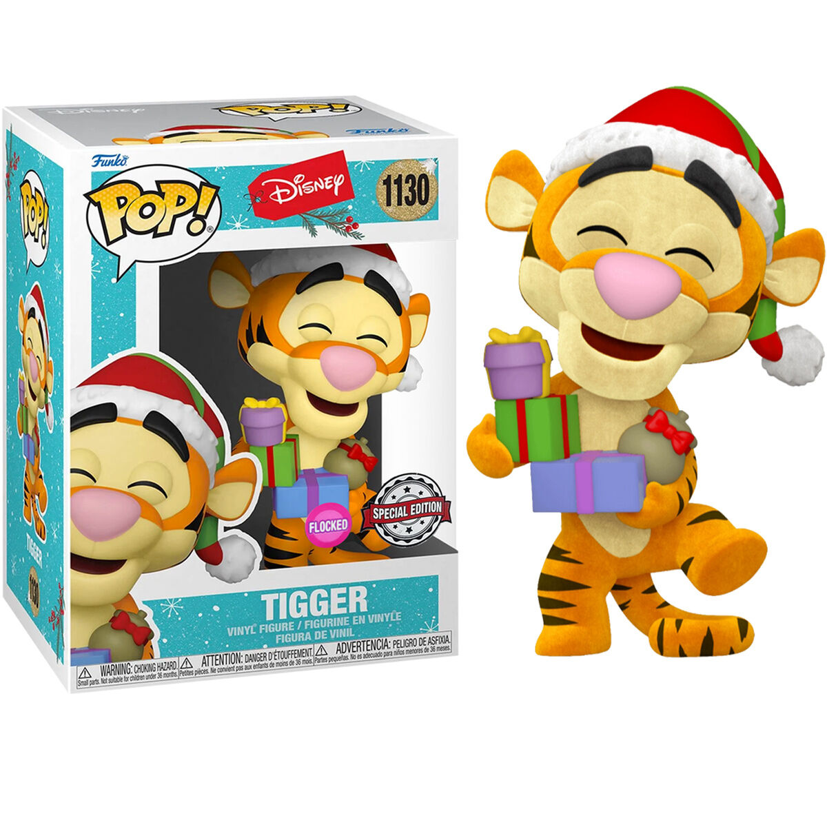 POP figure Disney Holiday Tigger Flocked Exclusive 1