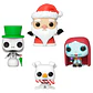 Pocket POP pack 4 figures Disney Nightmare Before Christmas Holiday Exclusive - Thumbnail 1