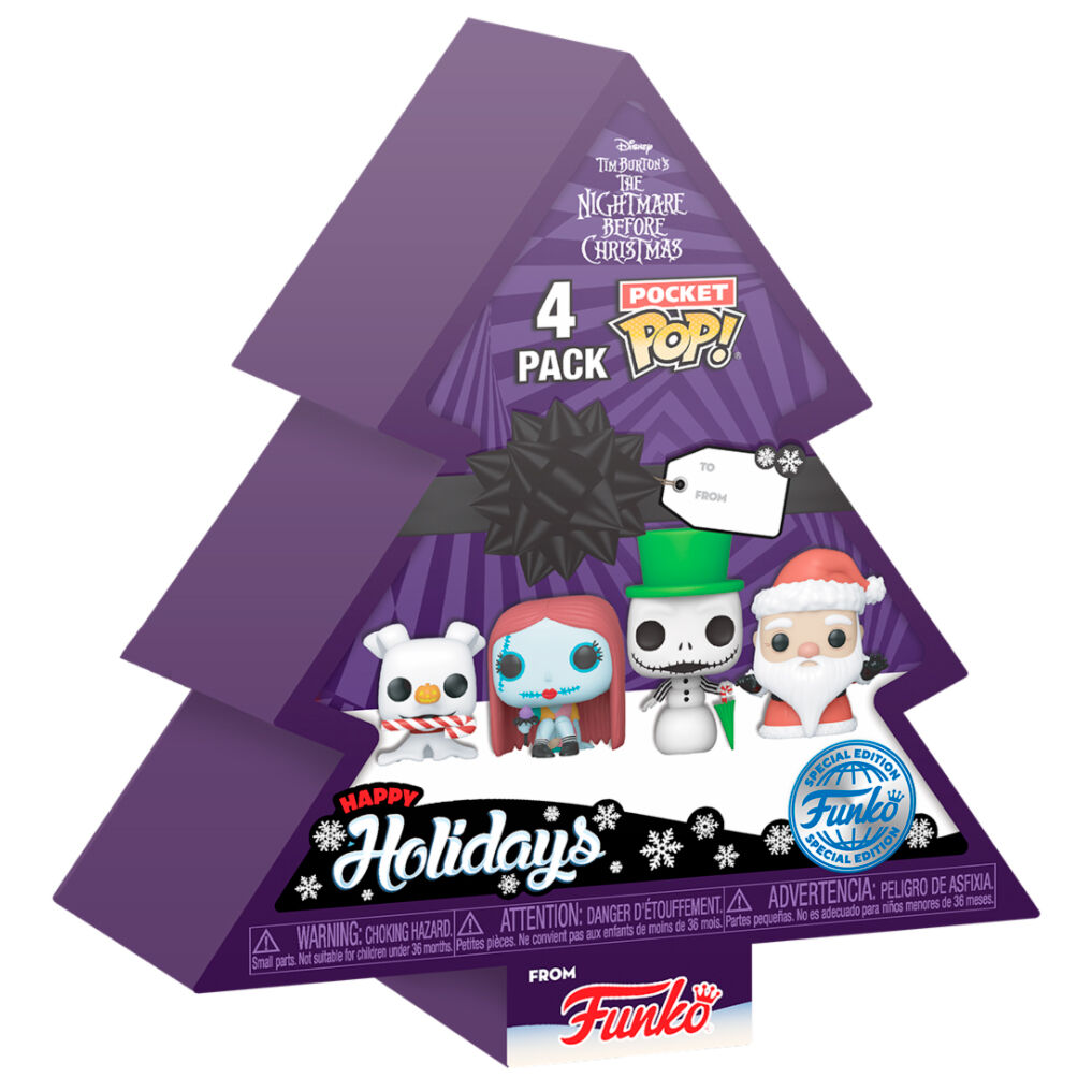Pocket POP pack 4 figures Disney Nightmare Before Christmas Holiday Exclusive 2