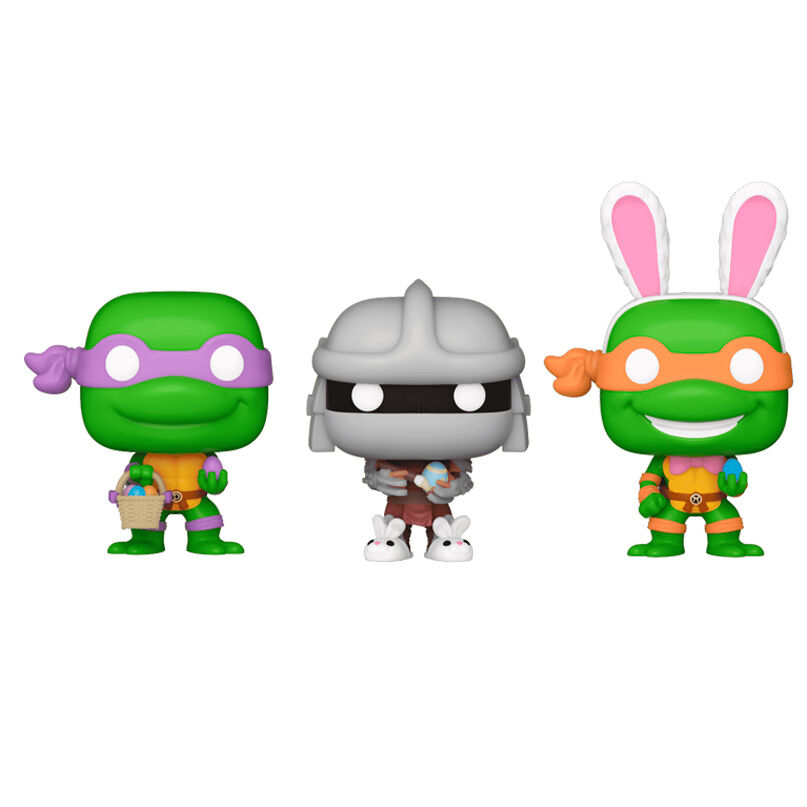 Carrot Pocket POP blister 3 figures Ninja Turtles Donatello Shredder Michelangelo easter 2