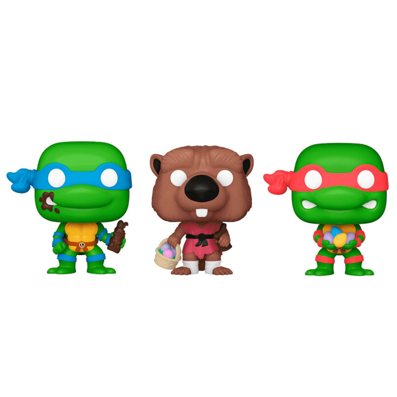 Carrot Pocket POP blister 3 figures Ninja Turtles Splinter Leonardo Raphael easter 2